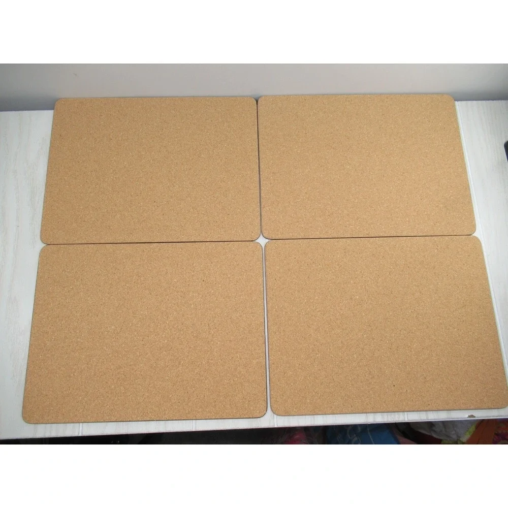 English Life Set 4 Cork Backed Placemats Wheels Australia Made England vintage